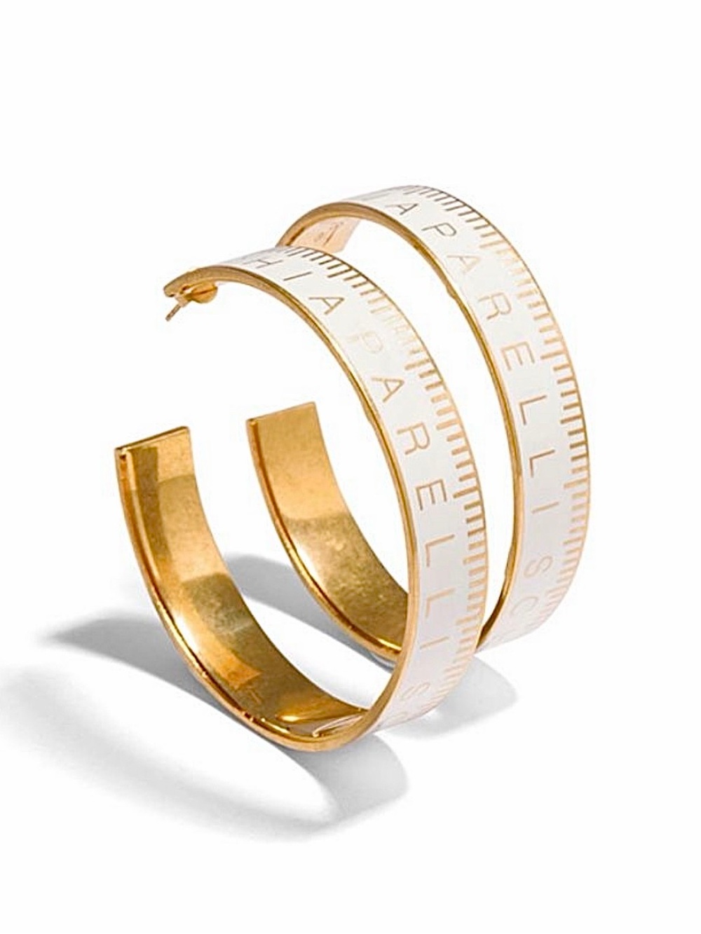 Surrealist Tape Measure Hoop Earrings